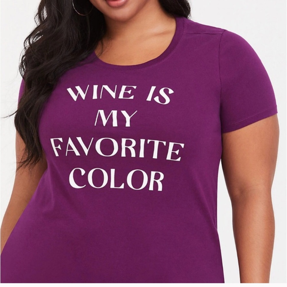 Torrid | wine is my favorite color tee size 00